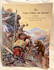 2001 Coeur d’Alene Art Auction Catalog - Reno July 28