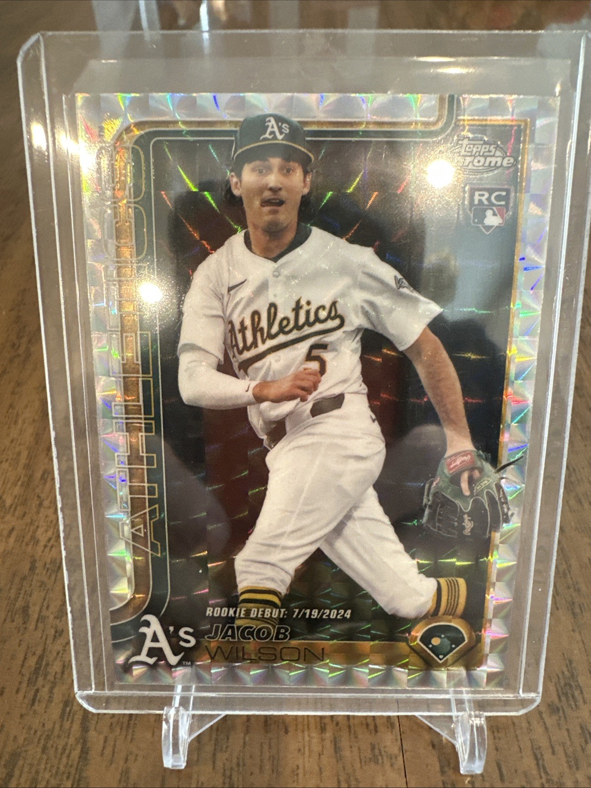 2025 Topps Chrome Update Series - Jacob Wilson #USC150 Geometric Refractor (RC)