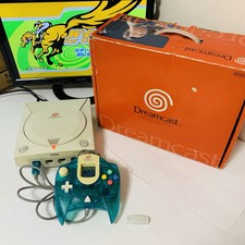 Sega DreamCast HKT-3000 Cables Aqua Blue Controller Memory MATCHING CEO EDITION