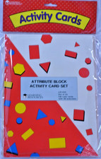 MATH-ATTRIBUTE BLOCK ACTIVITY CARD SET 20 Cards Learning Resources K-6