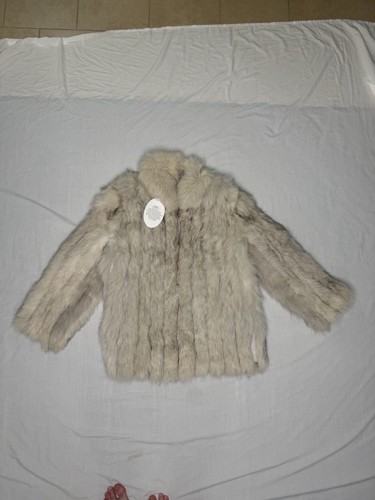 Niki Vintage Natural Blue Fox Fur Jacket/Coat Size M !!!READ!!!