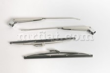 Fiat 124 Spider Stainless Steel Wiper Arm Set New Fiat 124 Spider Stainless Steel Wiper Arm Set New
