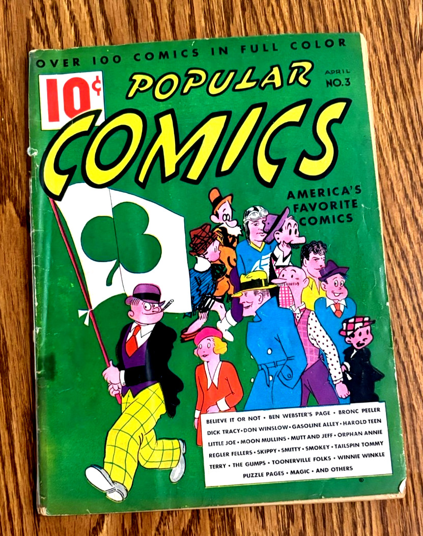 POPULAR COMICS #3 DELL  1936  EXTREMELY RARE