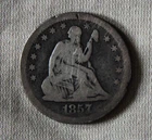 1857-O Seated Liberty Quarter (25 cents) - Great Quality Coin