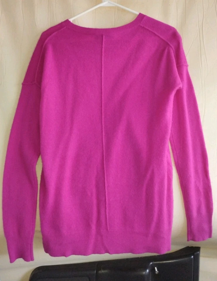 Suéter de Cachemira AQUA - 100% Exclusivo Cachemira Color: Rosa, Talla XL Foto 2 de 3