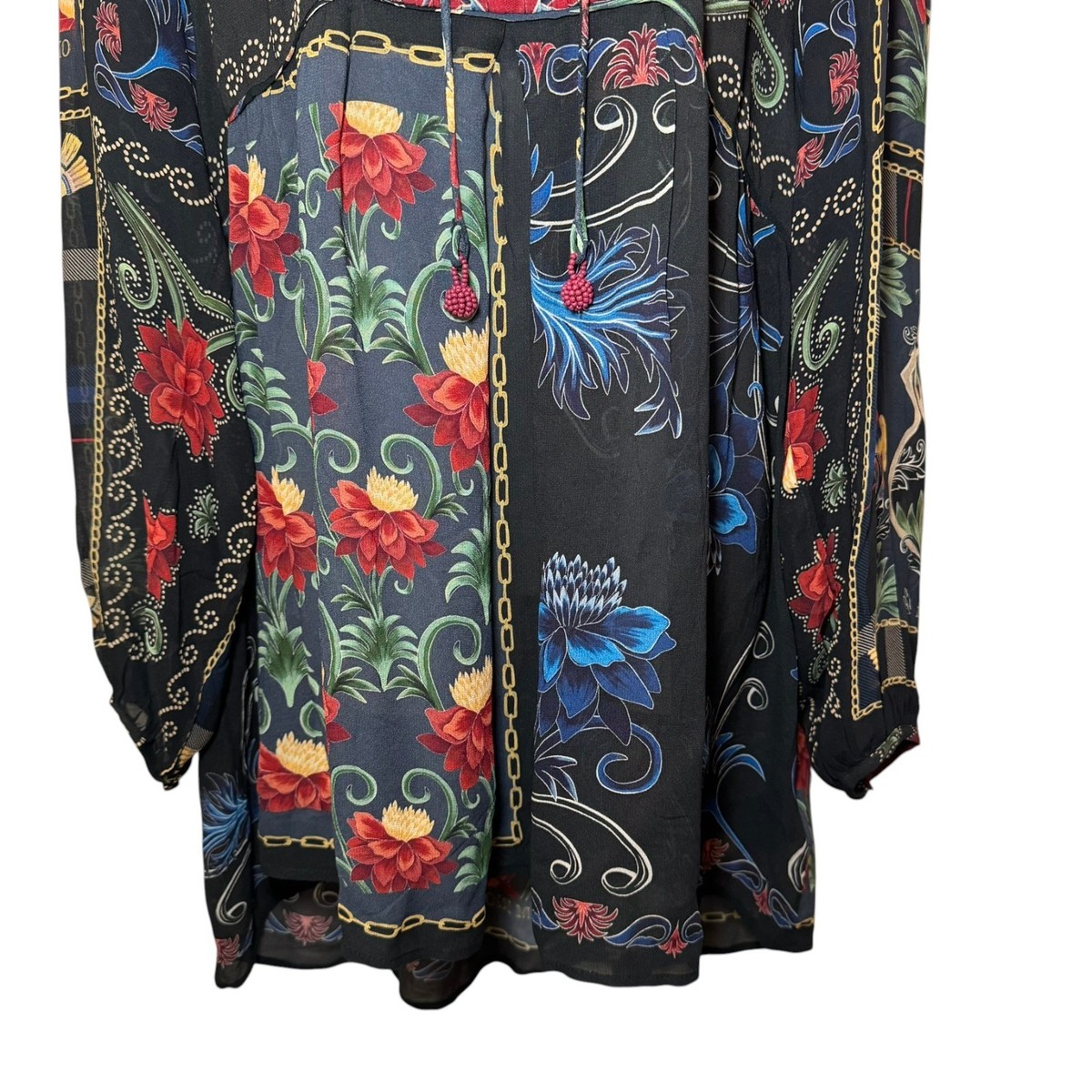 Farm Rio Arabesque Mixed Scarf Print Mini Dress Long Sleeve Black Size M | eBay Farm Rio Arabesque Mixed Scarf Print Mini Dress Long Sleeve Black Size M | eBay