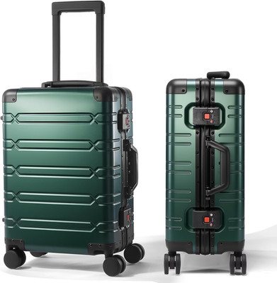 All Aluminum Carry on Luggage Hard Shell Suitcases with Spinner Wheels Zipperles