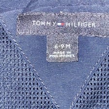 TOMMY HILFIGER Toddler Jacket 6-9 Mths Navy Blue Full Zipper Mesh Lining