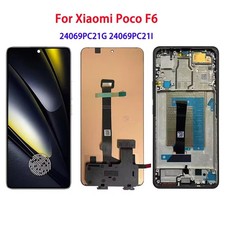 Original For Xiaomi POCO F6 24069PC21G AMOLED Display Touch Screen Digitizer