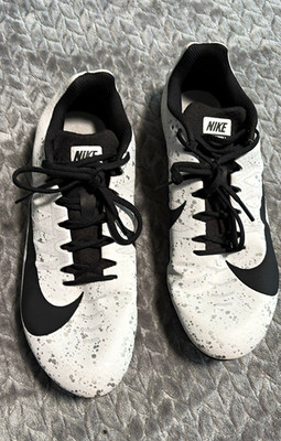 Nike Rival S 9 Track & Field Running Spikes Shoes White/Black Size 11