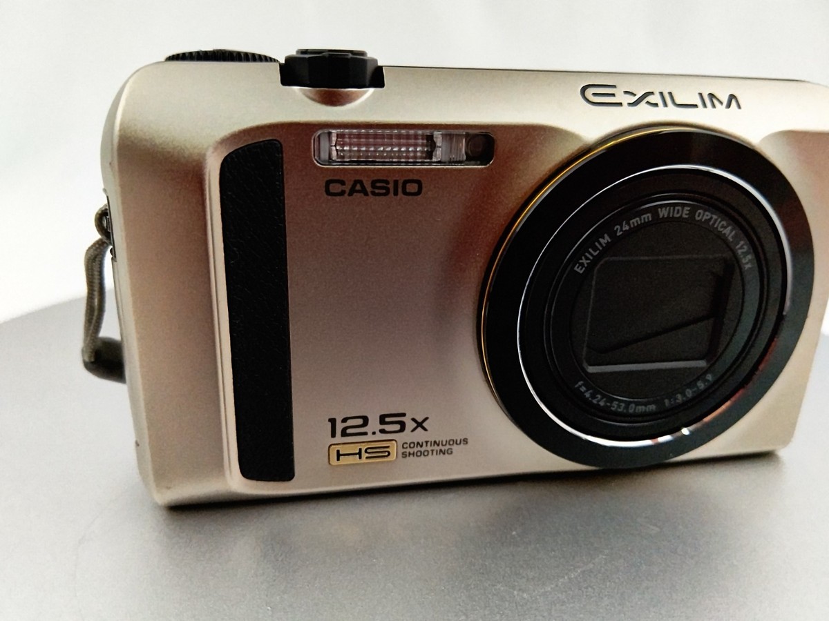 CASIO EX-ZR300 GD Gold Digital Camera High Speed EXILIM 24mm Wide