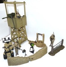 World Peacekeepers Lot Desert Tan Look Out Tower Patrol ATV GI Joe Scale Figures