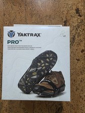 Yaktrax Pro 08611 Unisex Rubber/Steel Snow and Ice Traction Black Medium