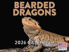 Bearded Dragon Calendar 2026 Monthly Wall Calender 12 Month 12x18