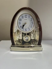 Chiming Mantel Rhythm Clock "Joyful Crystal Bells"Christmas Songs  Elderly care