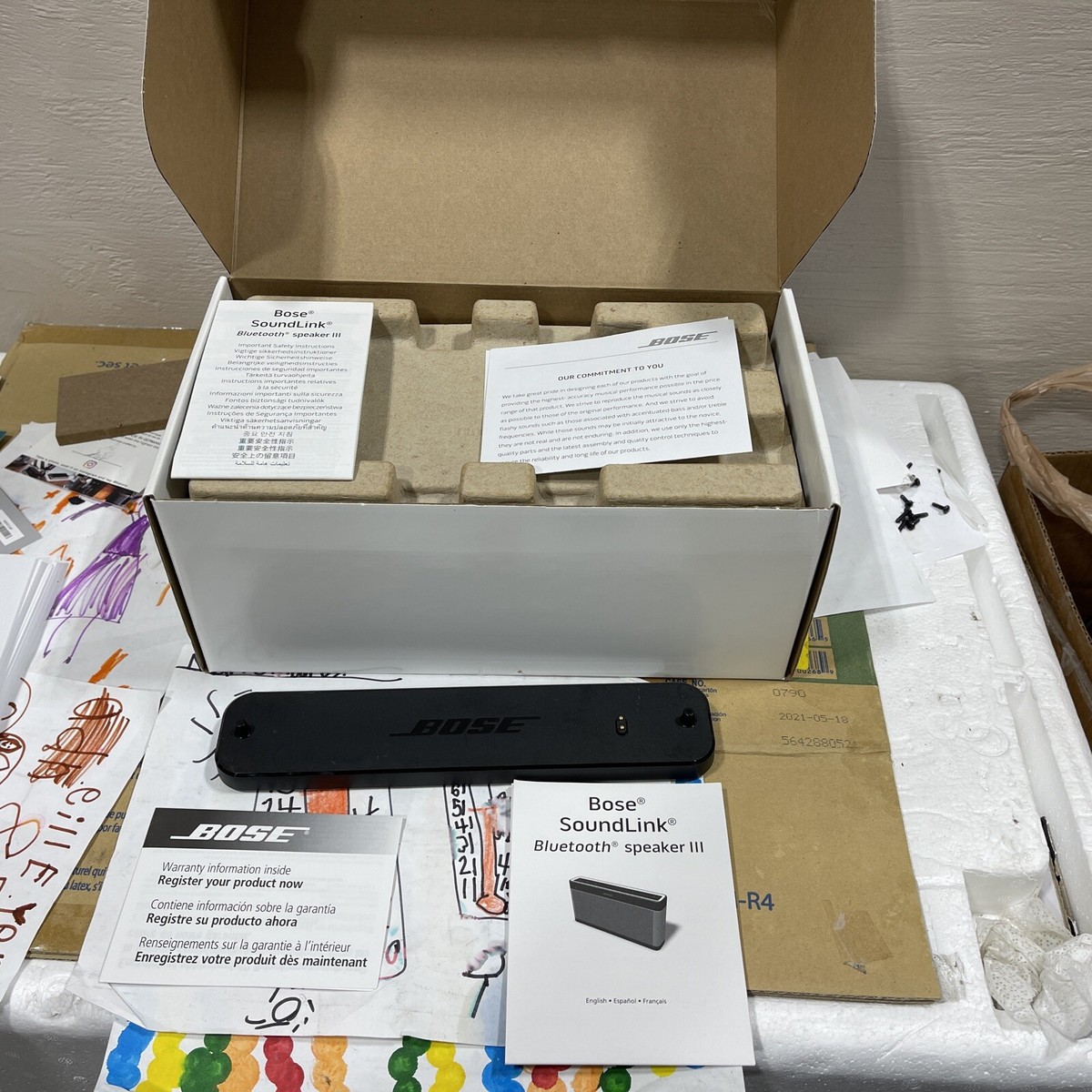 Bose SoundLink III Bluetooth speaker 箱付き Bose SoundLink III Sound Link 3 Bluetooth Portable Speaker | eBay