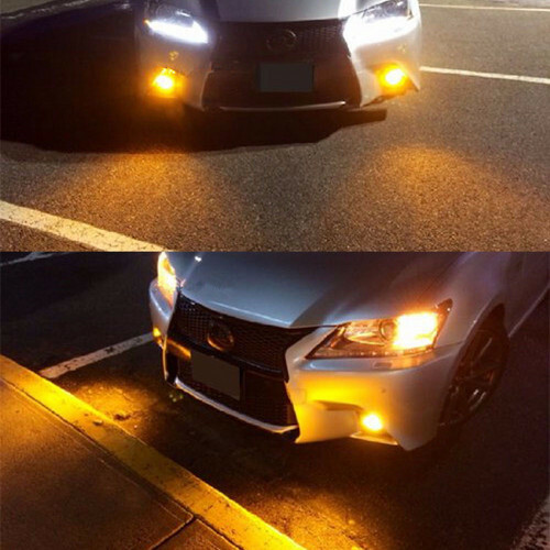 Bombillas LED antiniebla ámbar H11 para Toyota Tacoma 2016-2020 Tundra RAV4 2013-2019 - Imagen 7 de 12