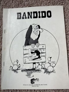 Exidy Bandido Original Manual