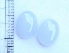 25.80 Ct Natural Blue Chalcedony Oval Shape Cabochon Calibrated Loose Gemstone