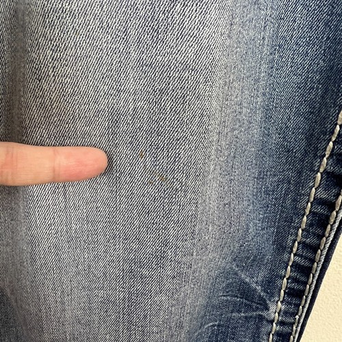 Pantalones de mezclilla Rock Revival para hombre 40x28 azul jett elástico recto punto grueso 40 - Imagen 10 de 18