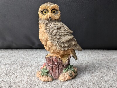 Vintage Resin Eule Ornament von E.P.L. | 8,1 cm