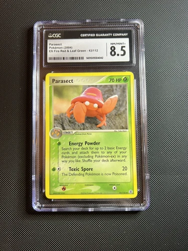 POKEMON PARASECT NON HOLO CARD EX FIRE RED & LEAF GREEN  43/112 CGC 8.5 #43