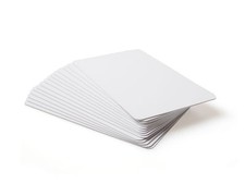 Blank Plastic ID Cards PVC Cards  White 760 micron (Pack 100) -FREEPOST