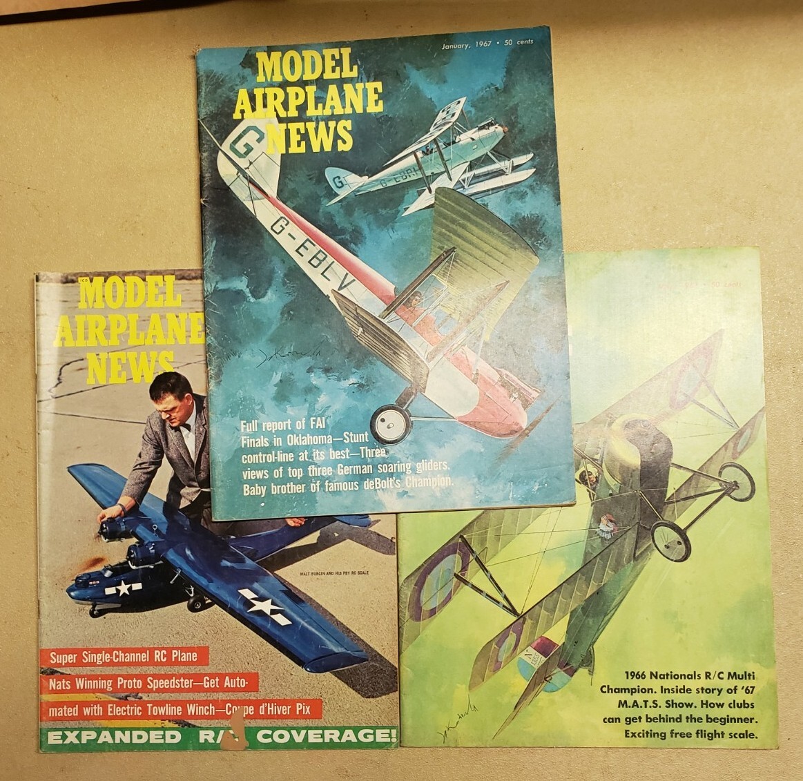 Vintage Lot of 3 Model Airplane News Magazines 1966 - 1967 Aviation ...