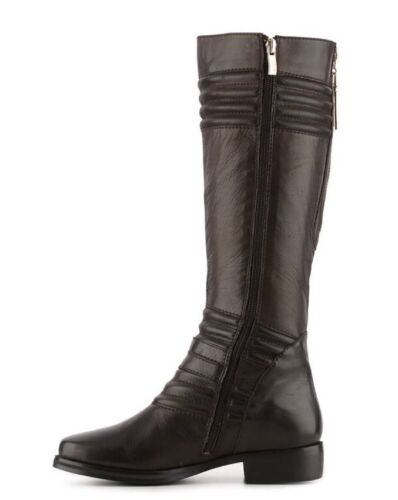 New - Women's Two Lips Jellied Brown Leather Boots Size 5.5 - Picture 2 of 6