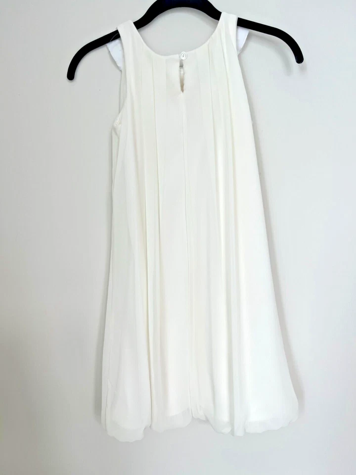 Vestido de Fiesta UN DEUX TROIS Niñas Burbuja Talla 12 Marfil Sin Mangas Completamente Forrado Foto 2 de 4