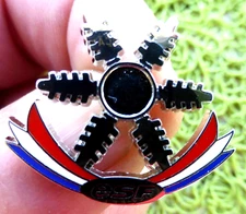 BROCHE SKI FLOCON ARGENT/ ESF CLUB INSIGNE NOUVELLE VERSION  MEDAILLE BREVET.