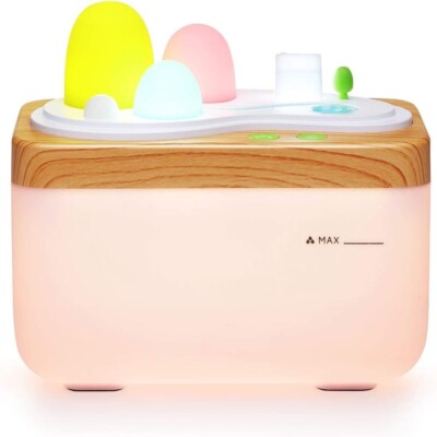 Essential Oil Ultrasonic Diffuser Humidifier Nightlight,Auto Shutoff,420ml(14oz)