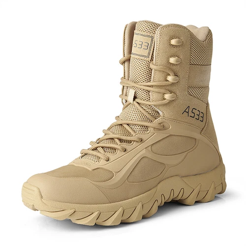 Botas tácticas militares para hombre Botas de senderismo Impermeables Ligeras Botas de combate - Imagen 14 de 17