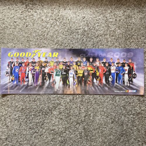 Nascar Drivers Class Of 2009 Goodyear Poster 11 x 34 - Afbeelding 1 van 4