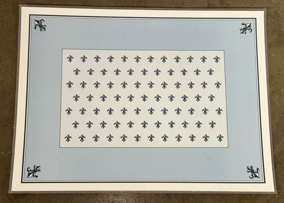 Juego de manteles laminados Norman Rockwell "Ages of Love" x 4 marrón y Bigelow 1989 Foto 4 de 4