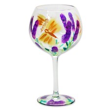 Lynsey Johnstone Hand Painted Gin Glasses Copa Cocktail Balloon Gin Tonic Glass