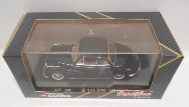 Corgi Detail 1/43 Scale - ART.240 BMW 502 CABRIO BLACK 96648 - Image 3 of 3