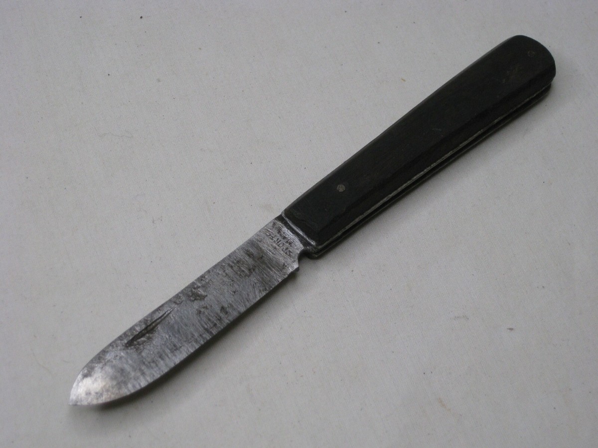 vintage SPORTSMAN 3314 single blade knife wood handle old vintage SPORTSMAN 3314 single blade knife wood handle old