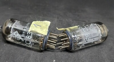 2 x ECC83 TELEFUNKEN TUBE SMOOTH PLATES PAIR 12AX7 ;644 | eBay