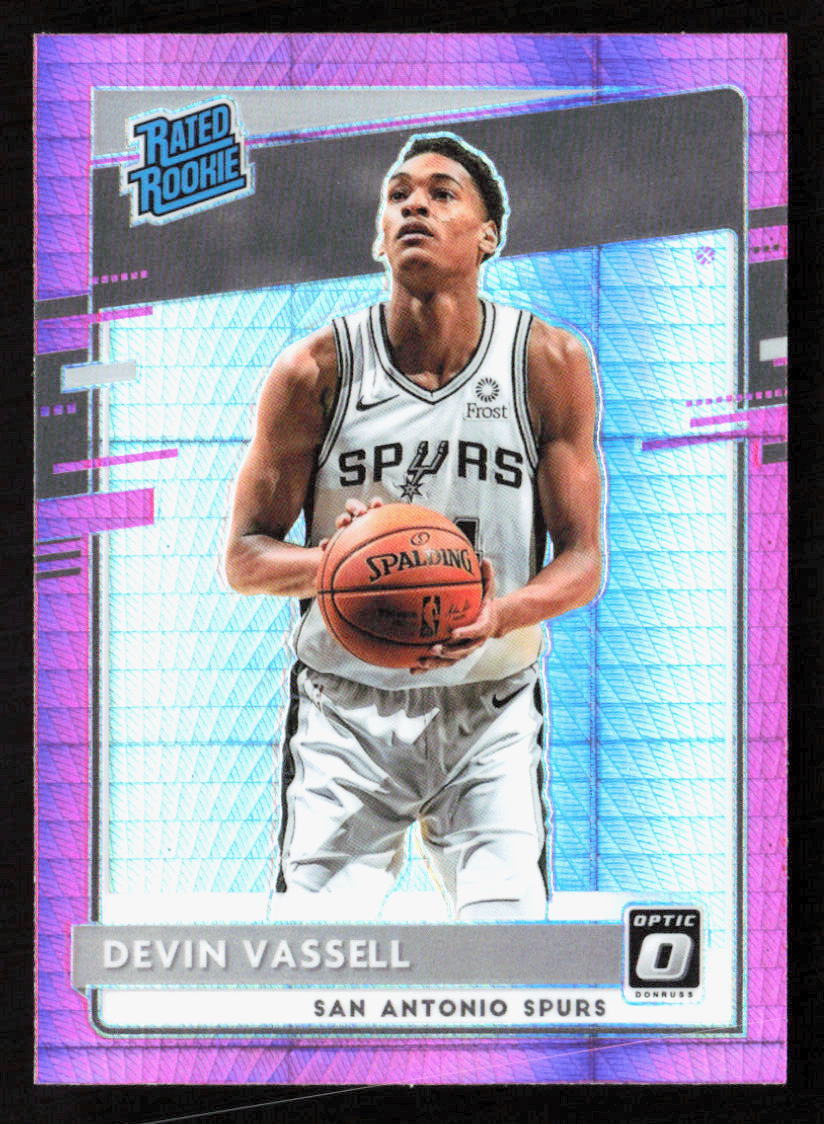 2020 Panini Donruss Optic Devin Vassell Hyper Pink Prizm  Rookie #161