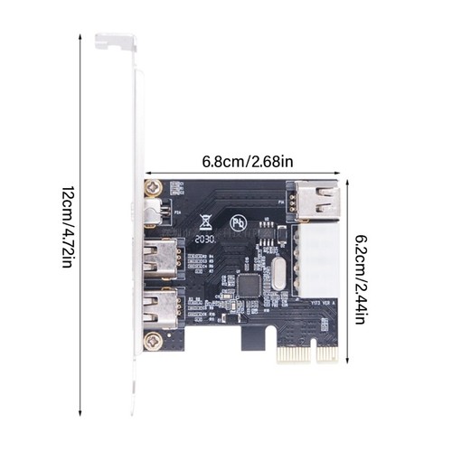 PCIE 1X 1394 Card with Firewire Adapter Desktop Computer PCIE 1X to 1394 Video - Picture 8 of 8