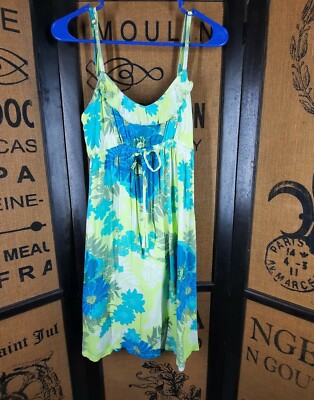 Aeropostale Adjustable Spaghetti Strap Summer Dress Womens Small Lined Floral | eBay Aeropostale Adjustable Spaghetti Strap Summer Dress Womens Small Lined Floral | eBay