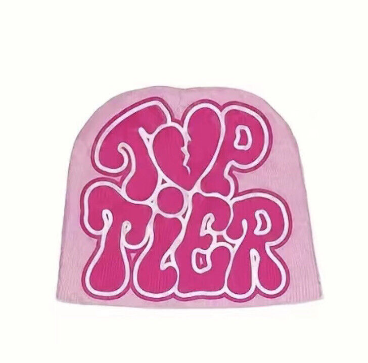 Top Tier Broken Heart Y2K beanie Skully Hip Hop Fashion In Top Tier Broken Heart Y2K beanie Skully Hip Hop Fashion In