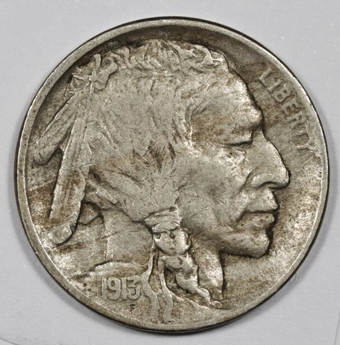 1913-P Buffalo Nickel. Type 2. XF. 205289