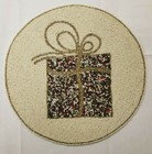 Cynthia Rowley Set of 4 Beaded Chargers Placemats Christmas Present Holiday 15" — photo 9