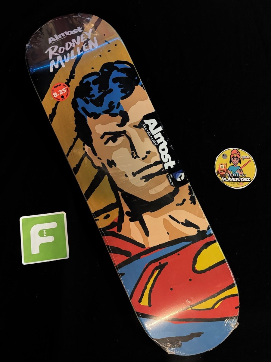 Supermenスケートボード RARE Rodney Mullen Superman Almost DC Comics Skateboard Deck Matte
