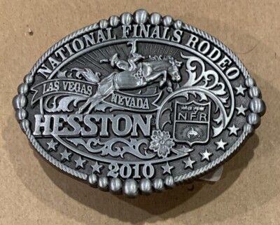 2010 Wrangler Hesston Las Vegas National Finals Rodeo NFR Youth Size Belt  Buckle