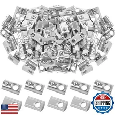 Yaocom 100 Pcs 2020 Series M5 T Nuts Half Roll in Spring Silver Thread Spring