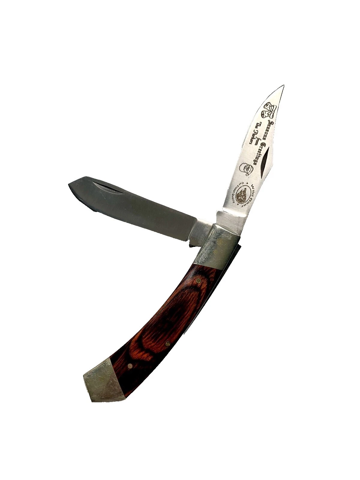 Mango de madera cuchillos plegables navajas Vintage de colección