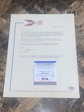 John Denver signed letter “Windstar Foundation” PSA / DNA COA